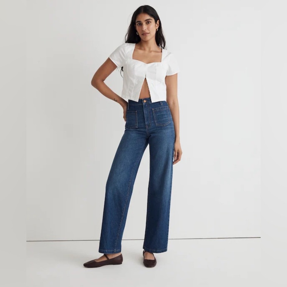 Madewell Perfect Vintage Wide-Leg Jean: Patch Pocket edition, Petite 29